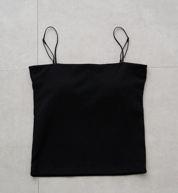  「ストレートラインキャミソール」|Tシャツ・カットソー|ブラック