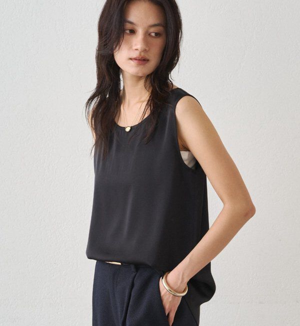  「サテンインナータンク」|シャツ・ブラウス|