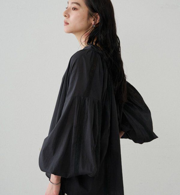  「【INDIA】スキッパーレースブラウス」|シャツ・ブラウス|