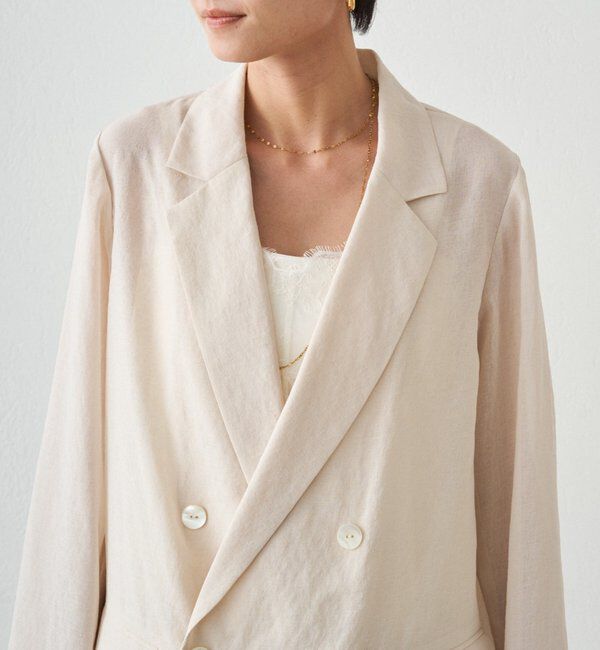  「リネンライクシアージャケット」|ベスト・ジレ|