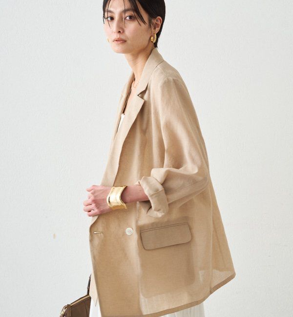  「リネンライクシアージャケット」|ベスト・ジレ|