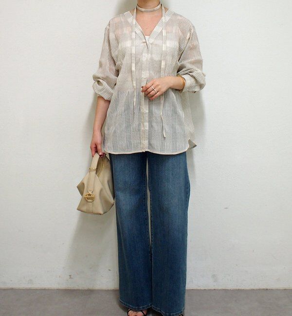  「シアーチェックシャツ」|シャツ・ブラウス|