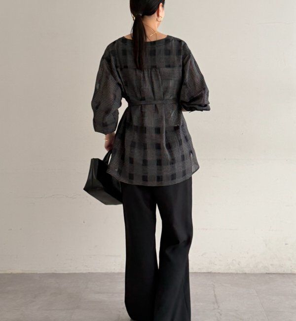  「シアーチェックシャツ」|シャツ・ブラウス|