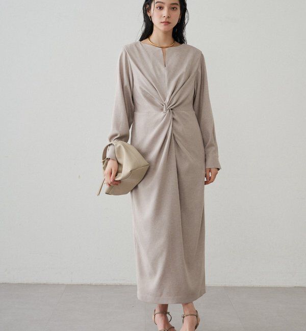  「ツイストVネックワンピース」|ワンピース|