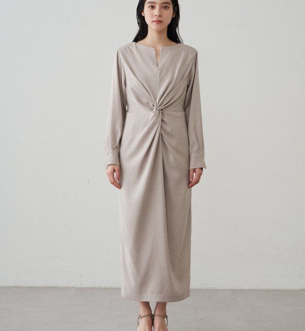  「ツイストVネックワンピース」|ワンピース|