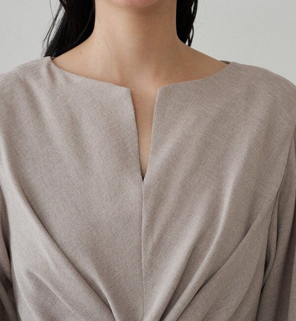  「ツイストVネックワンピース」|ワンピース|