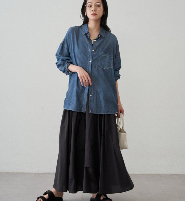  「パネルギャザースカート」|スカート|