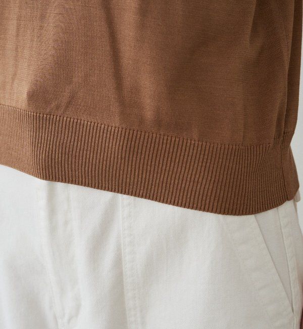  「シルク半袖ニット」|ニット・セーター|