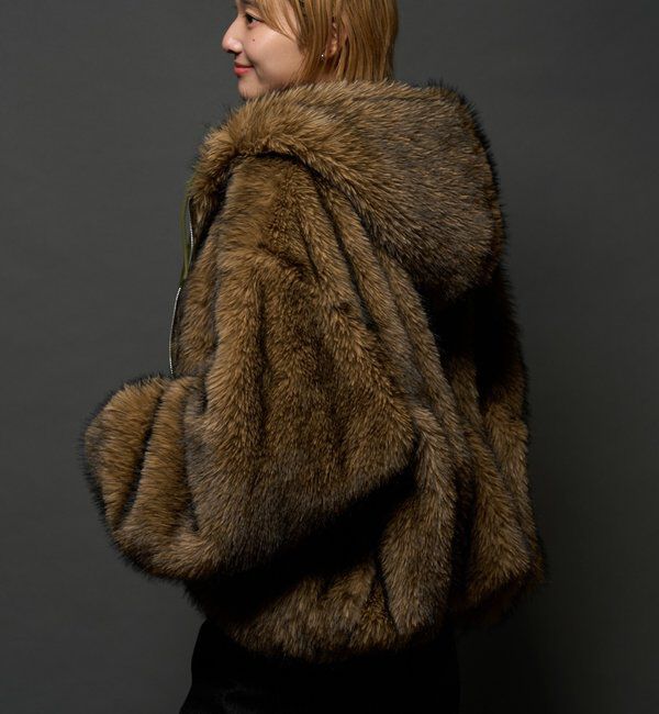  「【お気に入りNO.1】2WAY リバーシブルファーブルゾン」|ブルゾン・スタジャン|