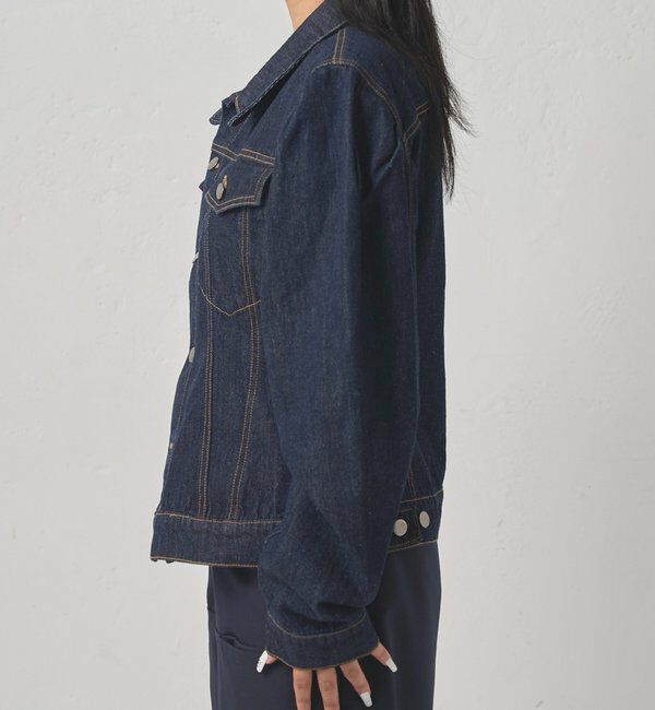  「【WEB限定】パフスリーブデニムジャケット」|ブルゾン・スタジャン|
