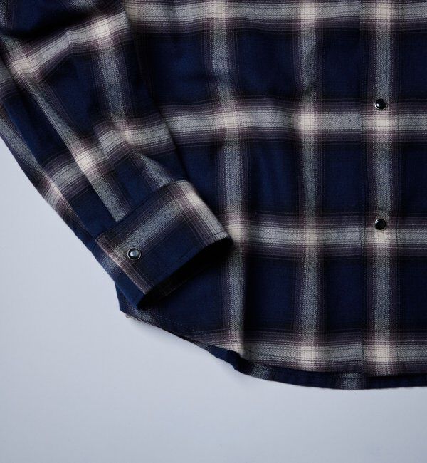  「【Sourcream】ウエスタンオンブレチェックシャツ」|シャツ・ブラウス|