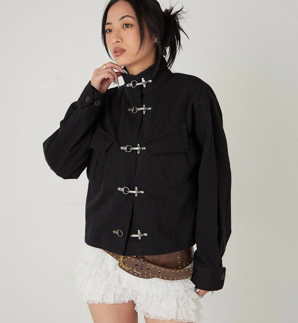  「ファイヤーマンミリタリーシャツジャケット」|ブルゾン・スタジャン|