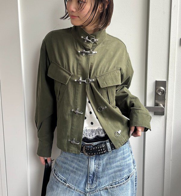  「ファイヤーマンミリタリーシャツジャケット」|ブルゾン・スタジャン|