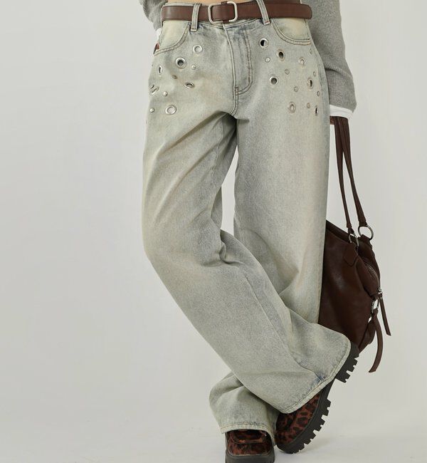  「アイレットローライズデニム」|デニム|