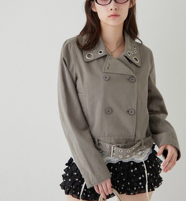  「アイレットショートPジャケット」|ブルゾン・スタジャン|