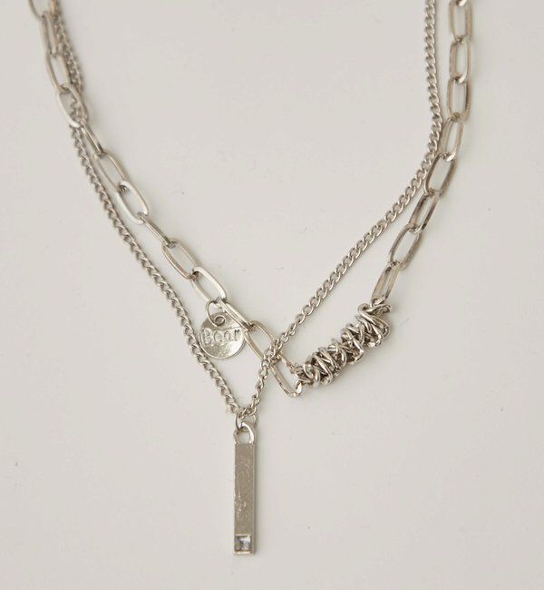  「２連プレートネックレス」|ネックレス|シルバー