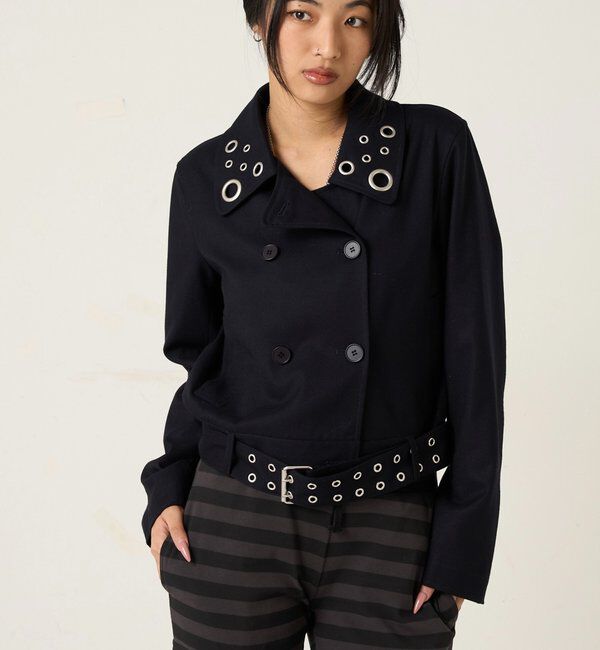  「TRアイレットショートPジャケット」|ブルゾン・スタジャン|
