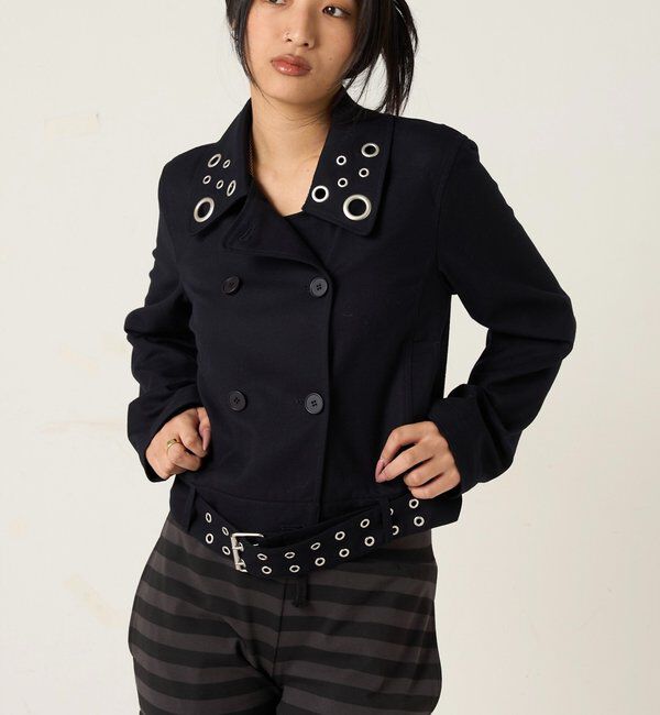  「TRアイレットショートPジャケット」|ブルゾン・スタジャン|