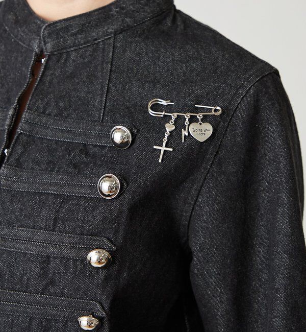  「モチーフピンバッジ」|ブローチ・コサージュ|シルバー系