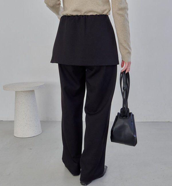  「【低身長サイズあり】ミニレイヤードパンツ」|チノ|