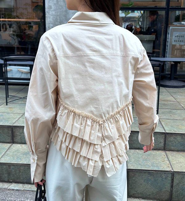  「裾フリルシャツ」|シャツ・ブラウス|