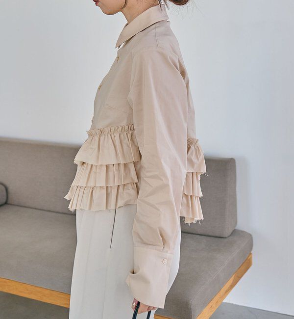  「裾フリルシャツ」|シャツ・ブラウス|