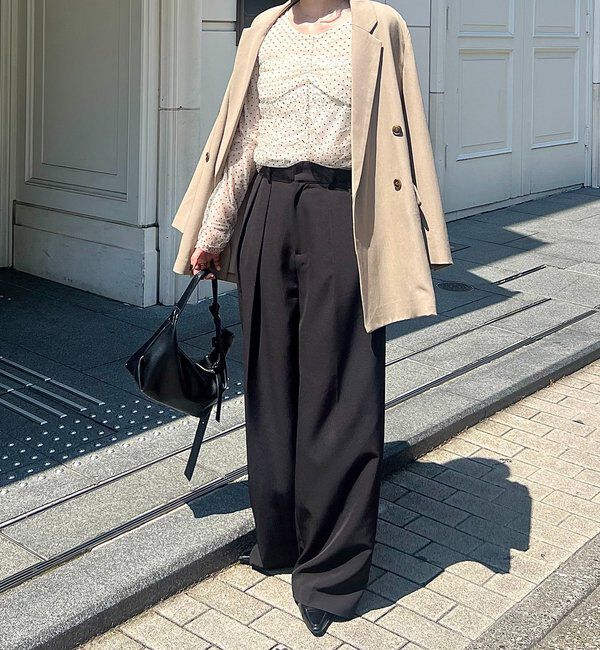  「【人気のため再販！セレモニーにも◎】フロッキードットブラウス」|シャツ・ブラウス|