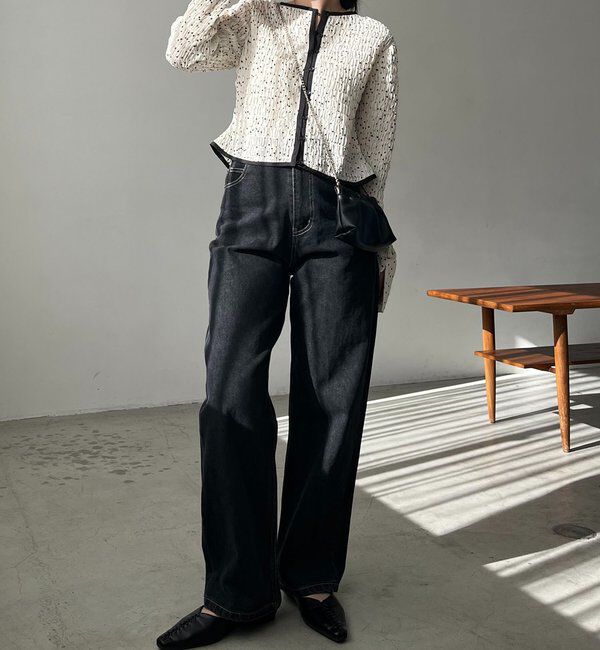  「【即完アイテム再入荷！】ドットシャーリングブラウス」|シャツ・ブラウス|