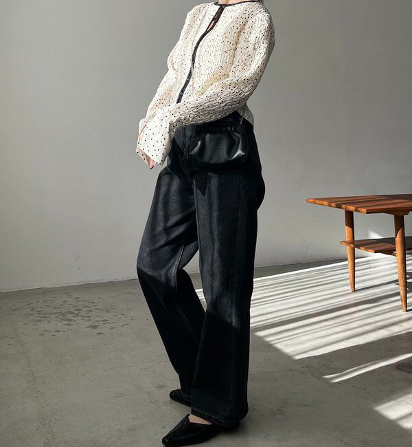  「【即完アイテム再入荷！】ドットシャーリングブラウス」|シャツ・ブラウス|