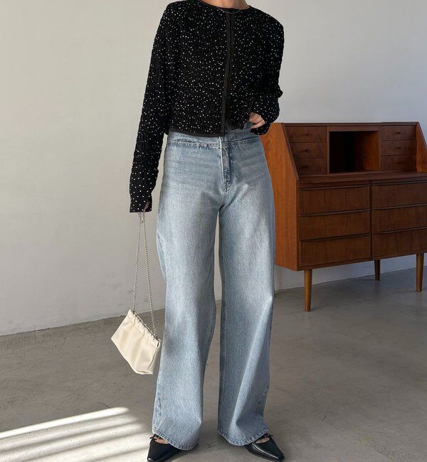  「【即完アイテム再入荷！】ドットシャーリングブラウス」|シャツ・ブラウス|