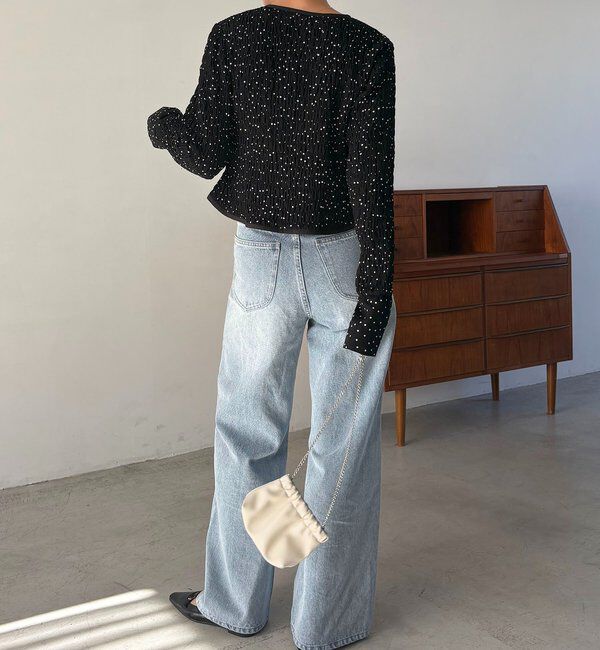  「【即完アイテム再入荷！】ドットシャーリングブラウス」|シャツ・ブラウス|