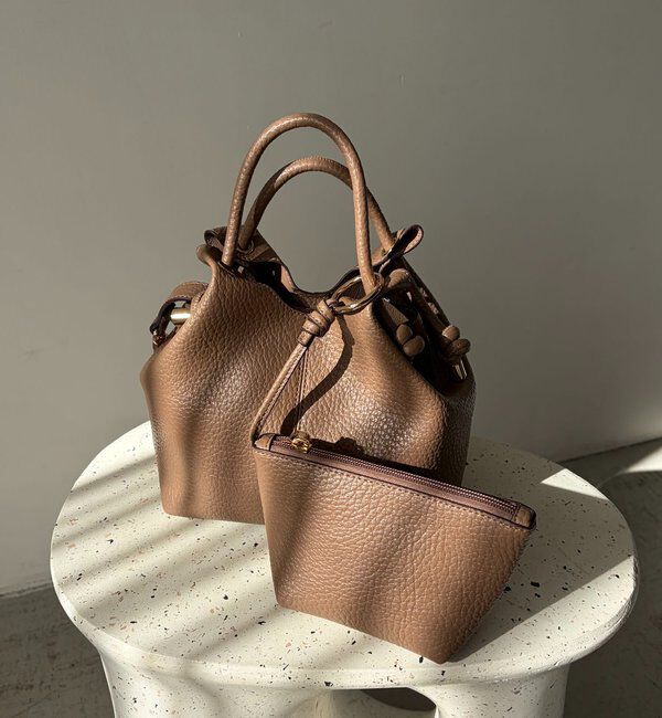  「ノットハンドルバッグ」|トートバッグ|ブラウン