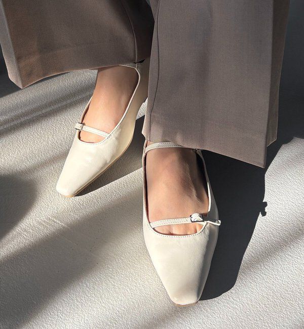  「Wストラップフラットシューズ」|その他|