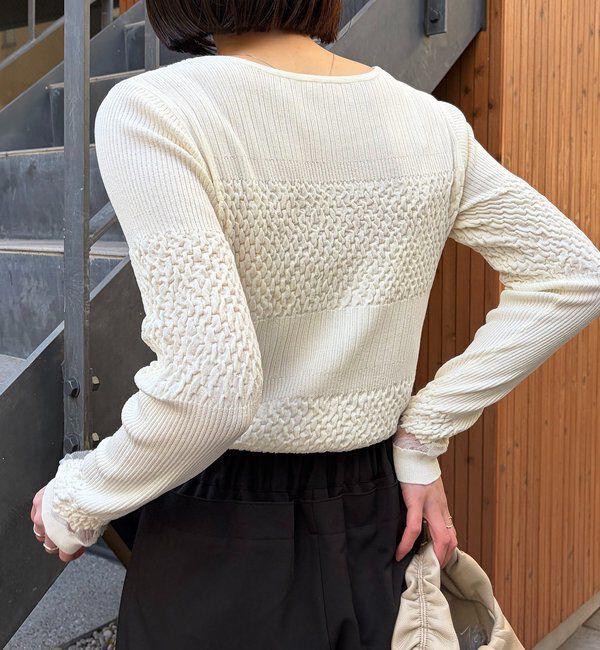  「シャーリングニット」|ニット・セーター|
