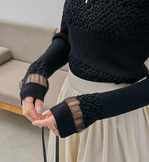  「シャーリングニット」|ニット・セーター|