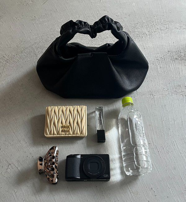  「ギャザーハンドルラウンドバッグ」|トートバッグ|