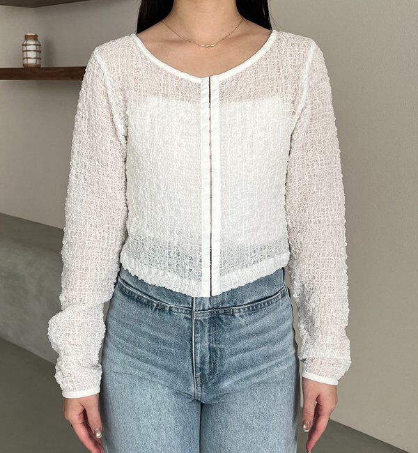  「【mana企画】シャーリングホックブラウス」|シャツ・ブラウス|