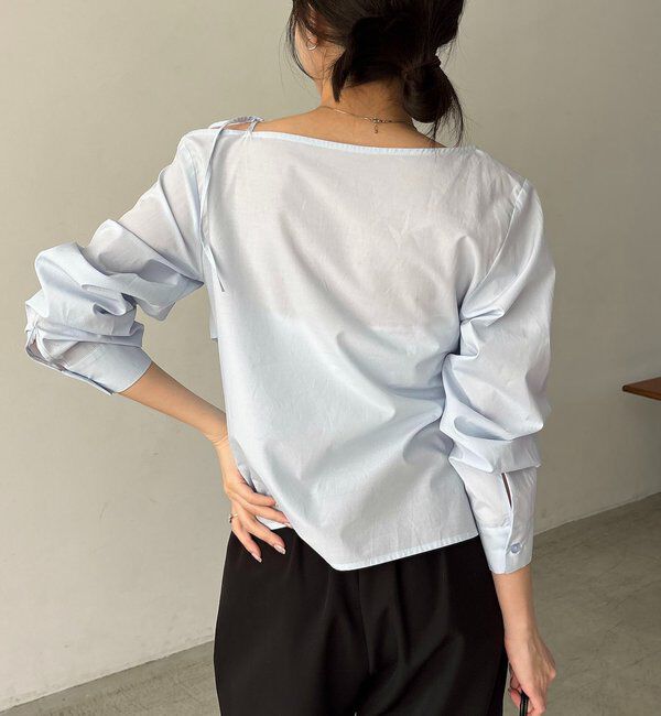  「アシメリボンブラウス」|シャツ・ブラウス|