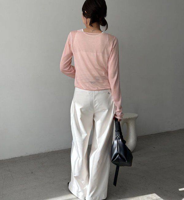  「タンクSETアームラインカーディガン」|カーディガン|