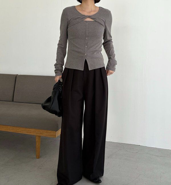  「ツイストネックT」|Tシャツ・カットソー|