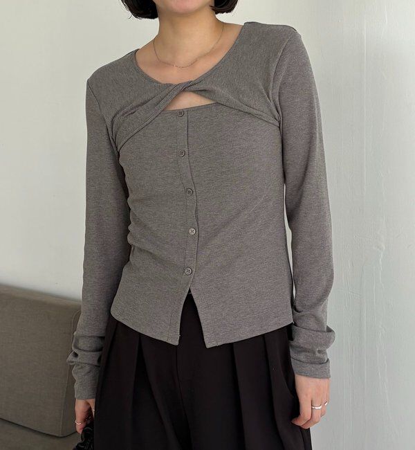  「ツイストネックT」|Tシャツ・カットソー|