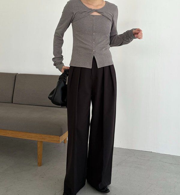  「ツイストネックT」|Tシャツ・カットソー|