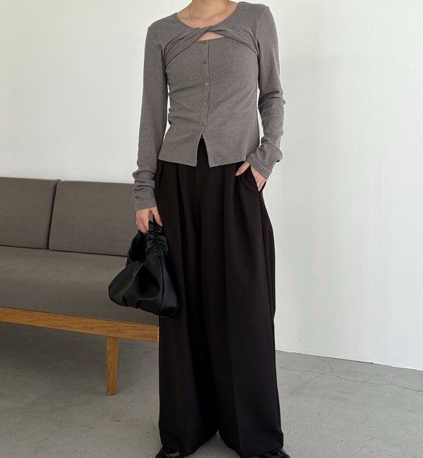  「ツイストネックT」|Tシャツ・カットソー|