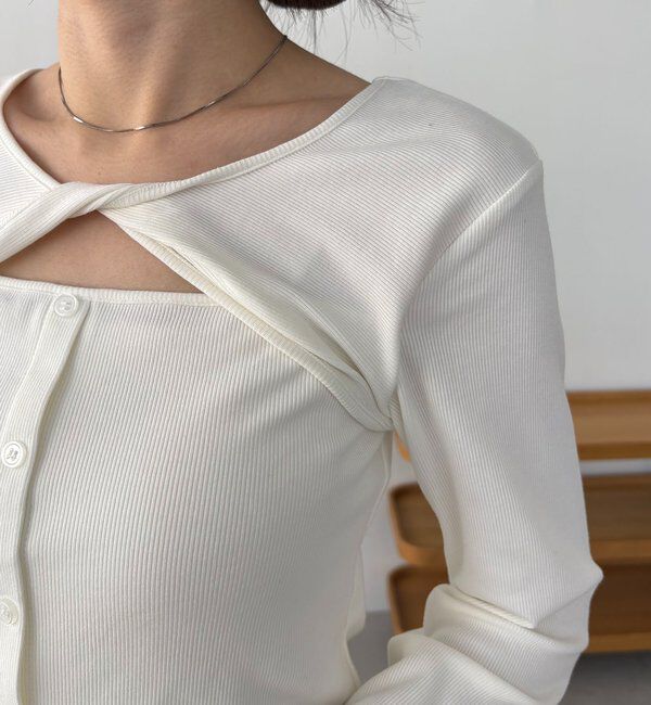  「ツイストネックT」|Tシャツ・カットソー|