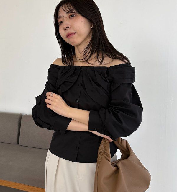  「オフショルパフブラウス」|シャツ・ブラウス|