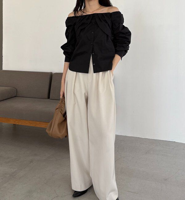  「オフショルパフブラウス」|シャツ・ブラウス|