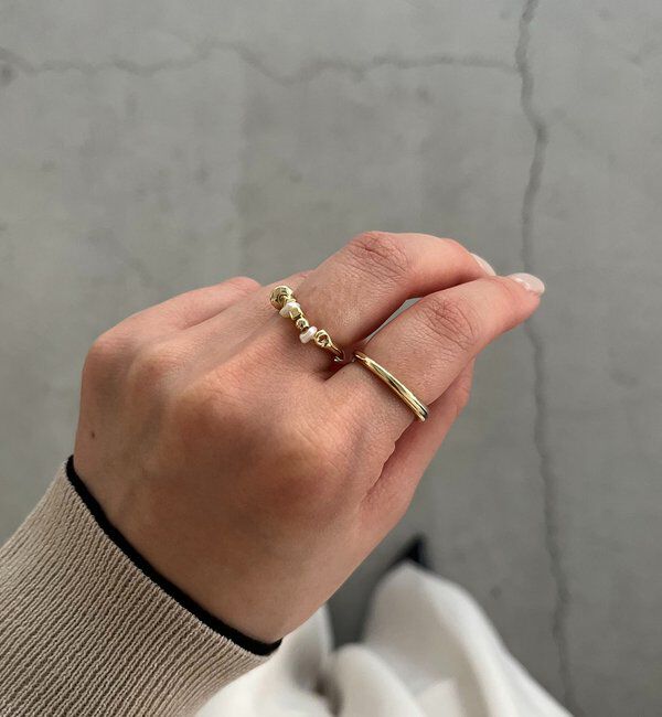  「〈GOLDY/ゴールディ〉ビーズMIX2SETリング」|リング|