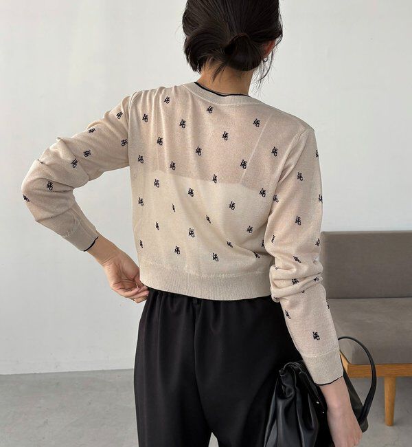  「モノグラムカーディガン」|カーディガン|