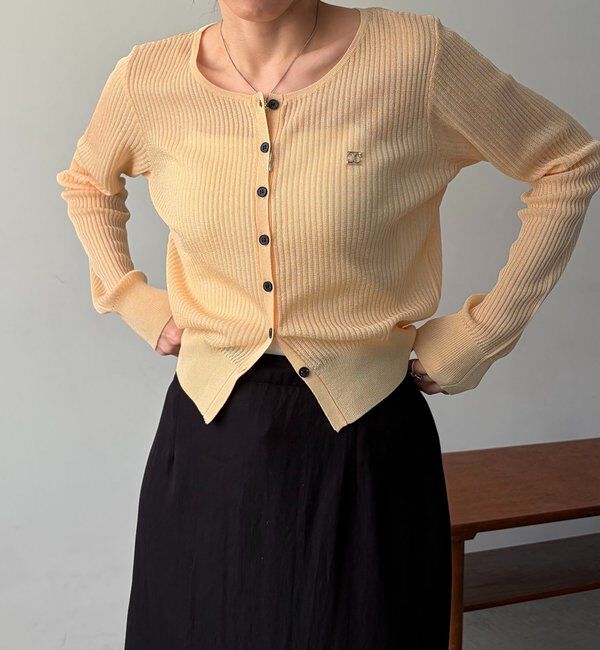  「シアーリブカーディガン」|カーディガン|