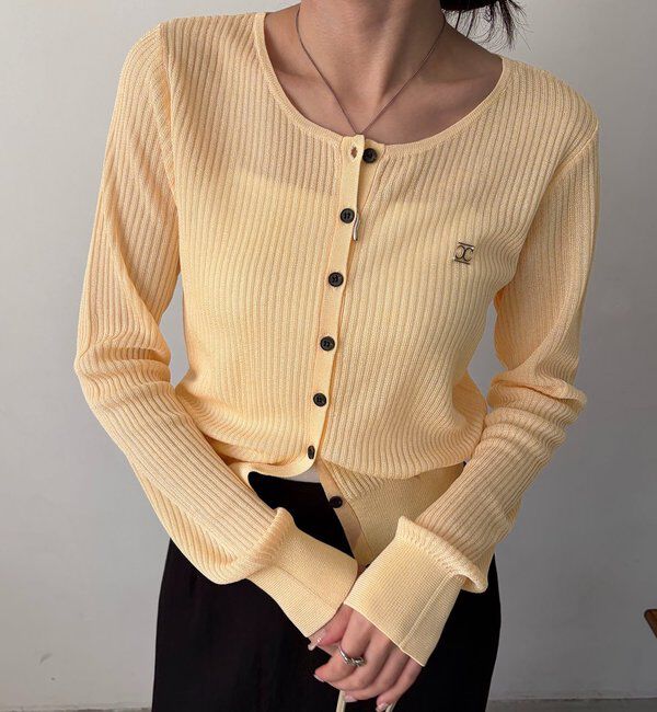  「シアーリブカーディガン」|カーディガン|